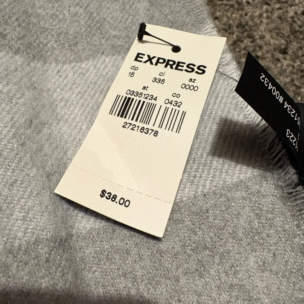 Express Light Gray Fashion Scarf